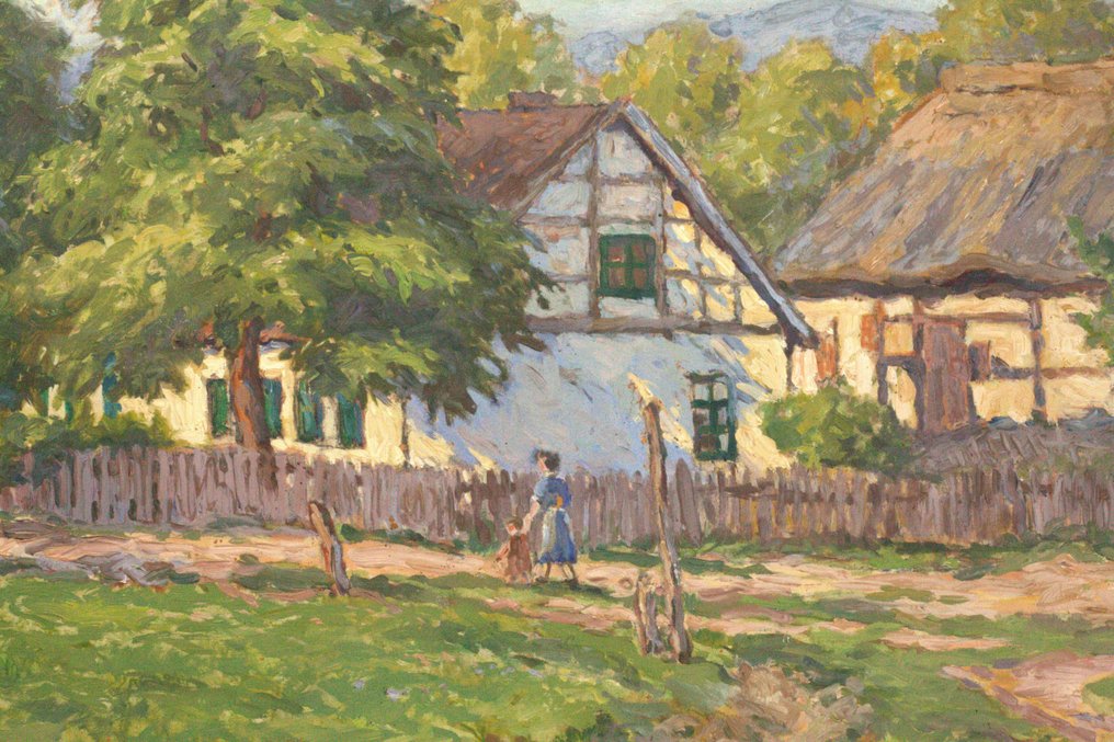 Elsa Genest-Arndt (1882-?) - Dorfidylle #2.1