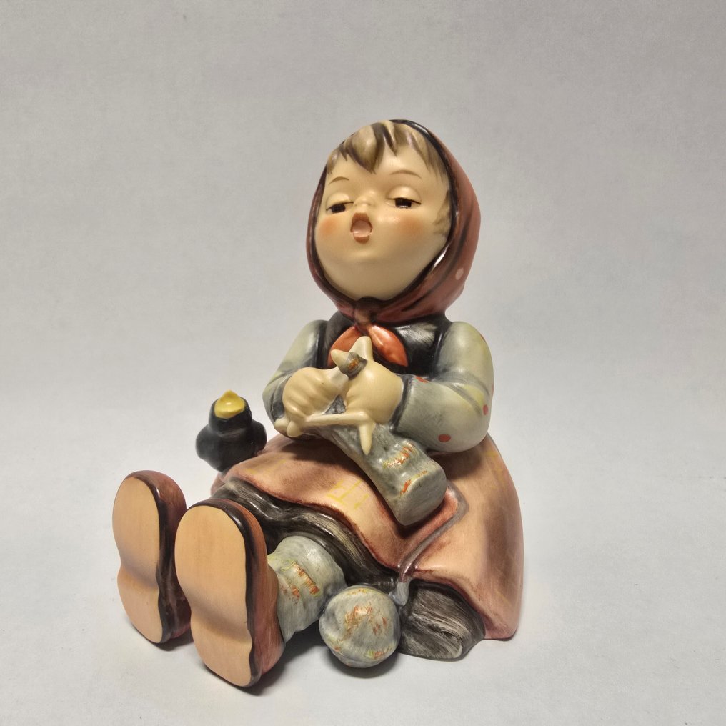 Goebel - Statuetta - Hummel #69 - Happy Pastime - TMK7 - Final Issue 125 jaar - Porcellana #1.0