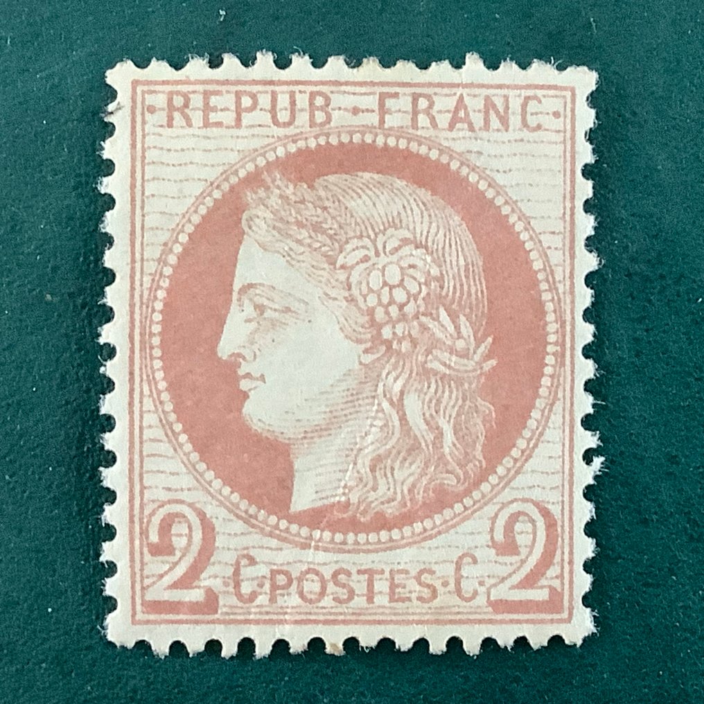 Franciaország 1872 - 2 cent Ceres és pontos központosítás - Yvert 51 #1.0