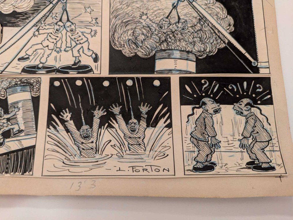 Forton, Louis - 1 Original page - Los Piratas Chasqueados #2.1