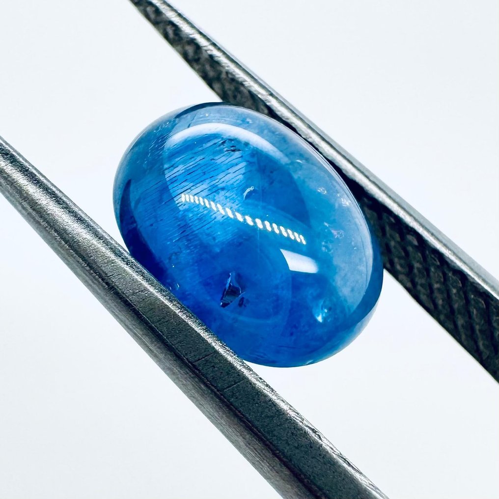 1 pcs  Niebieski Szafir  - 4.08 ct - Gemewizard Gemological Laboratory (GWLab) #1.0