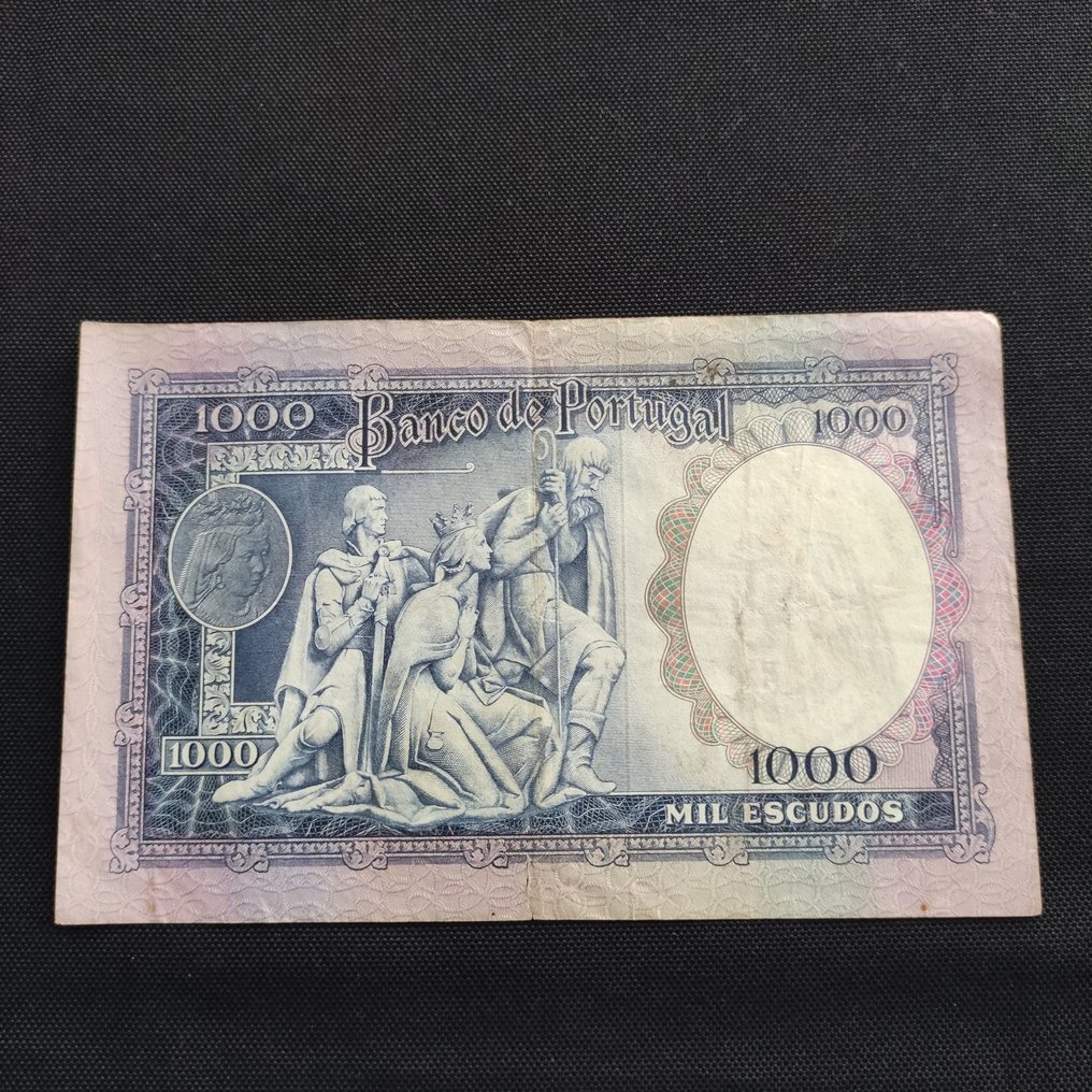 Portugal. - 1.000 Escudos 1961 - Ch 8A - D. Filipa de Lencastre - Pick 161  (No Reserve Price) #4.3