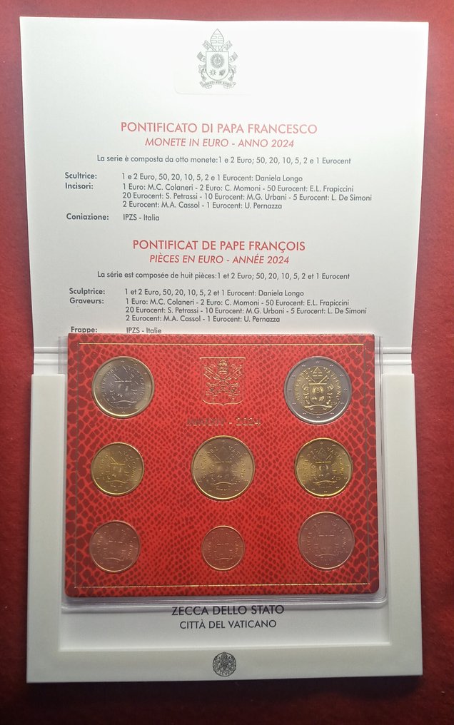 教廷. Mint Set 2024, 8 valores  (没有保留价) #3.2