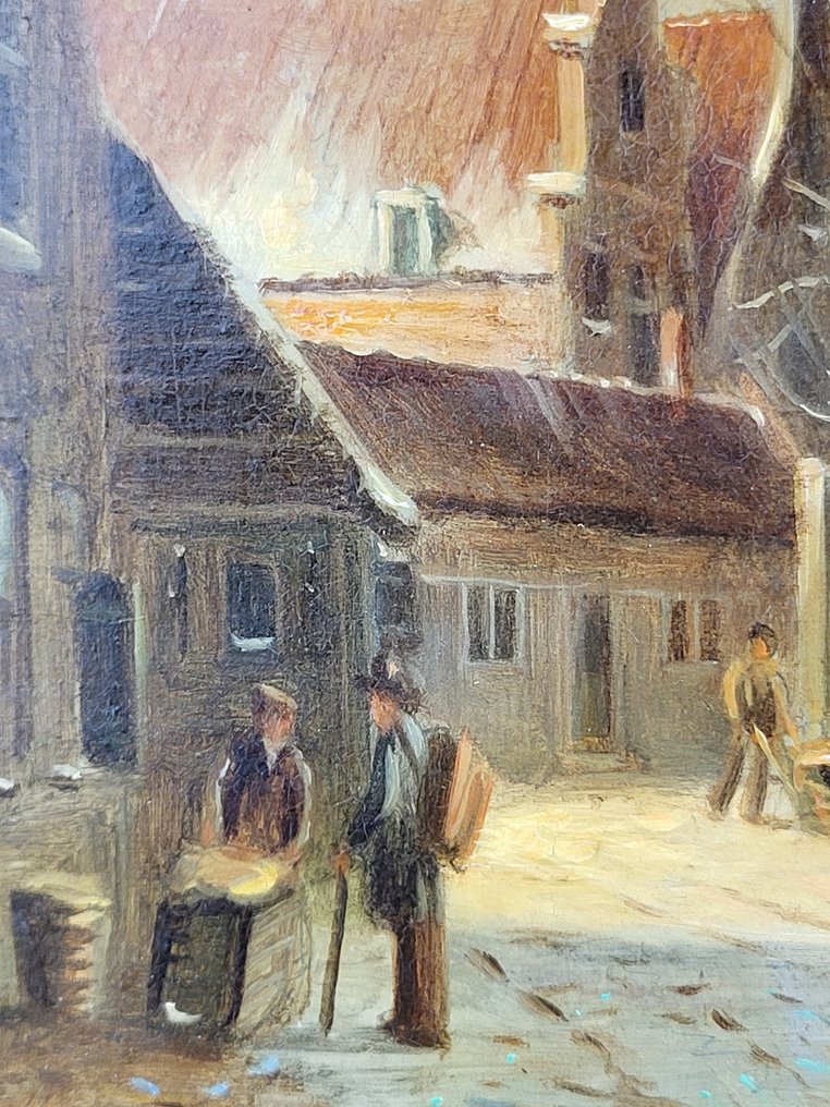 Dutch school (XX), After P. G. Vertin - Romantic Winter View #3.2