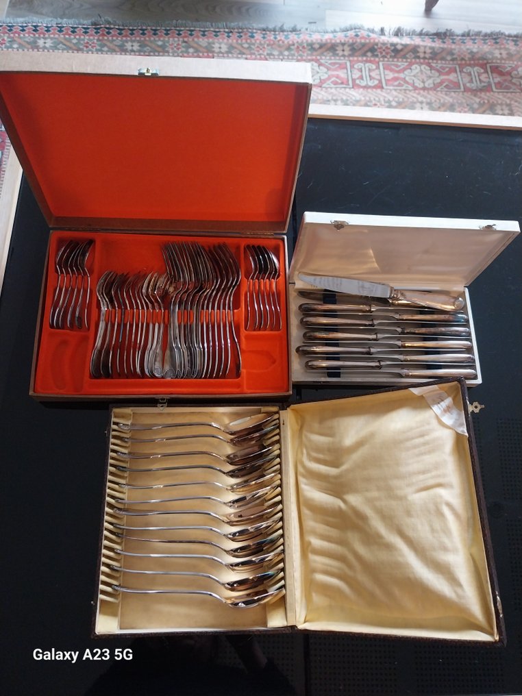 Christofle - Servizio di posate per 12 (60) - Vendôme Coquille - Placcato argento #1.0