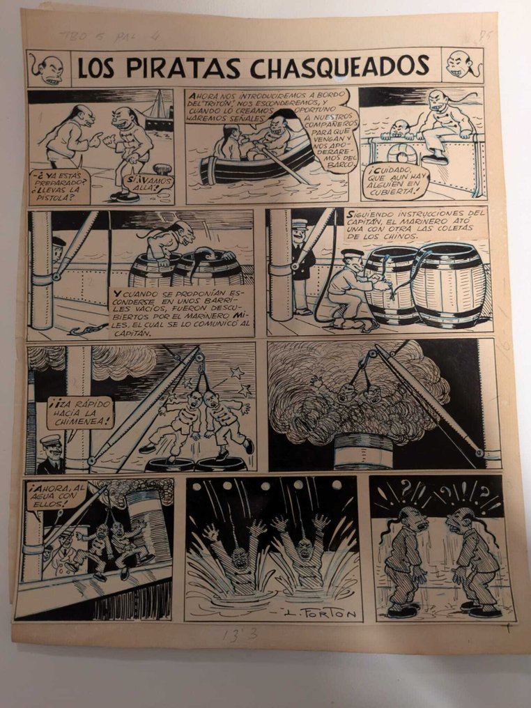 Forton, Louis - 1 Original page - Los Piratas Chasqueados #1.0