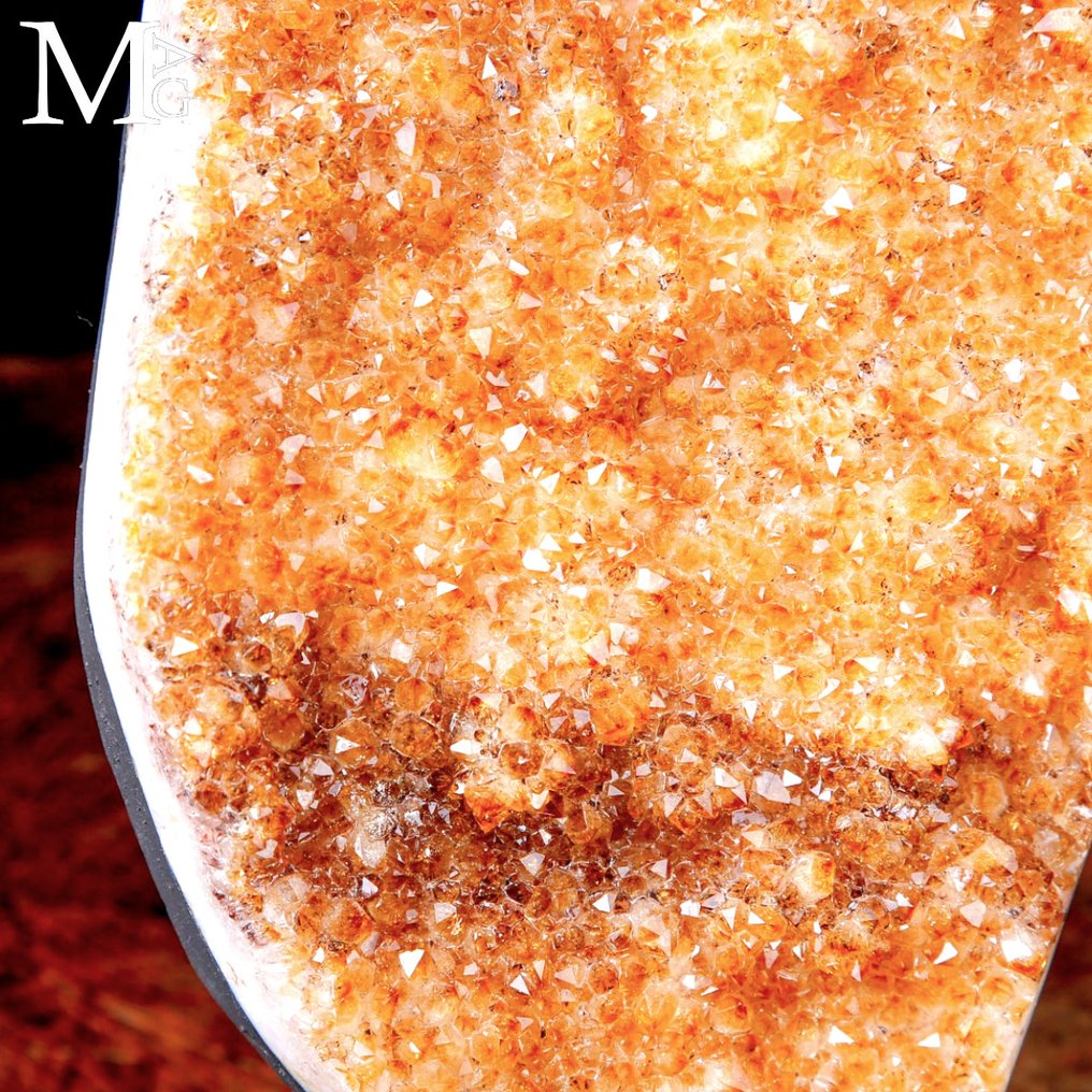 Top Quality Citrine Quartz Druzy - Madeira Quartz - Deep Color - Height: 279 mm - Width: 159 mm- 3526 g #2.1