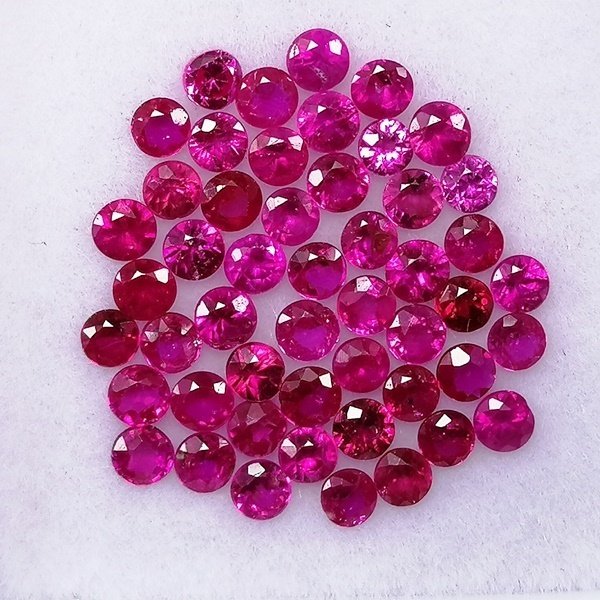 50 pcs Rosso Rubino - 2.02 ct - Instituto Gemólogico Español (IGE) - Minore #3.2