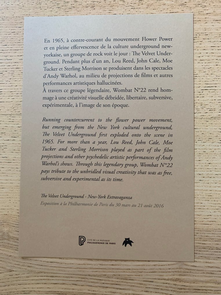 Lisa Law; Adam Ritchie; Allan Rothschild - Wombat n° 22 – The Velvet Underground 1965-1967 – Coffret collector rare avec 2 tirages numérotés + - 2016 #4.3