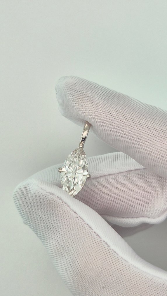 Hanger - 18 karaat Witgoud - 2.54ct. tw. Diamant (Lab-grown) #3.2