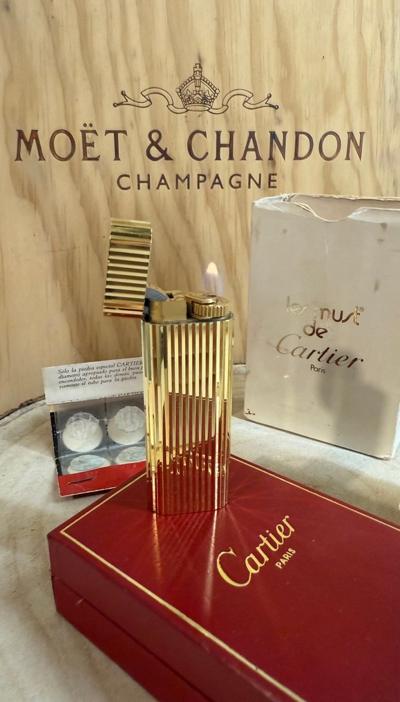 Cartier - Briquet - plaqué en or #1.0