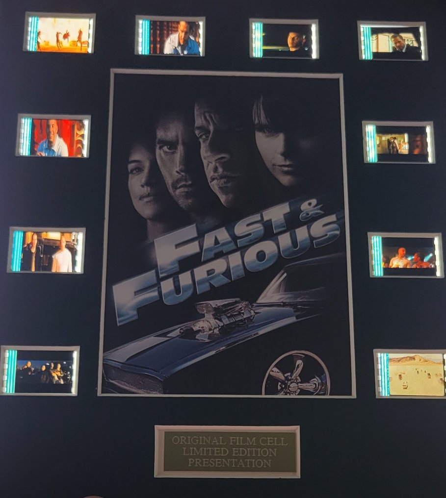 Fast and Furious 4 - Framed Film Cell Display with COA #1.0