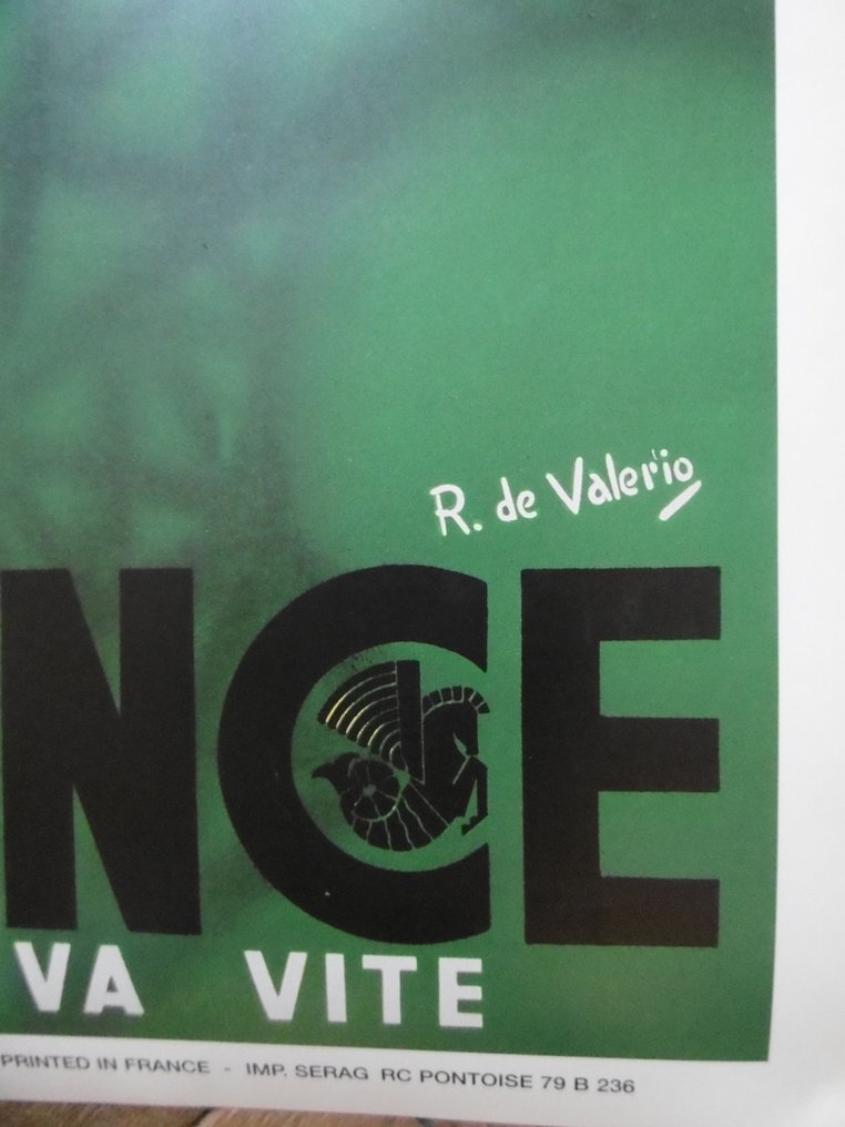 R. de Valerio - Air France Paris- Londres - década de 1980 #1.0