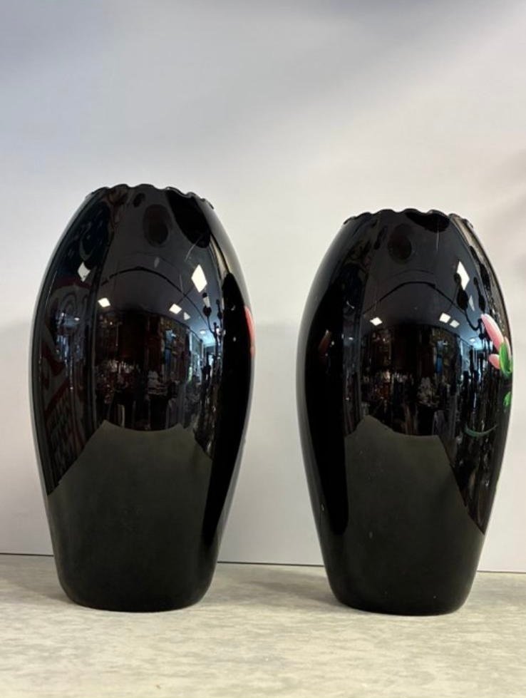 De Rupel Boom Glasfabriek - De Rupel - Vase (2) - Verre - Vases en hyalite belge #3.2