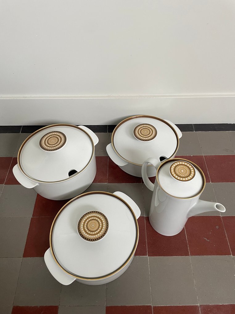 Thomas - 成套餐具 (4) - 瓷器 - Medaillon Achat Gold #1.0