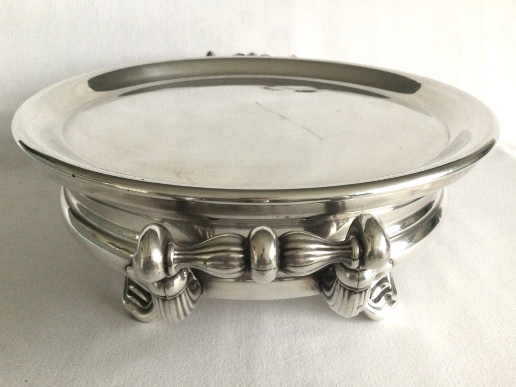 Elégante antieke verzilverde tafelstoof - Rechaud - Verzilverd, în Franța, în jurul anului 1900. #2.1