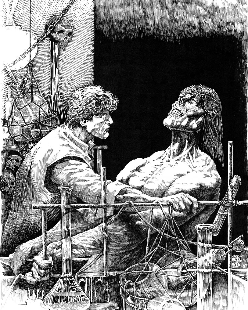 Joaquin Ramal - 1 Fine Art Print - Frankenstein (Inspired by Wrightson) - Embossed Edition #1.0