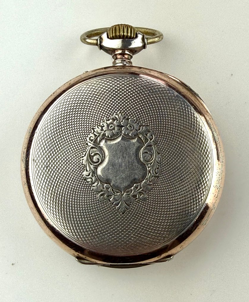 Swiss made - Antique silver erotic pocket watch with moving automaton - 1850-1900 #1.0