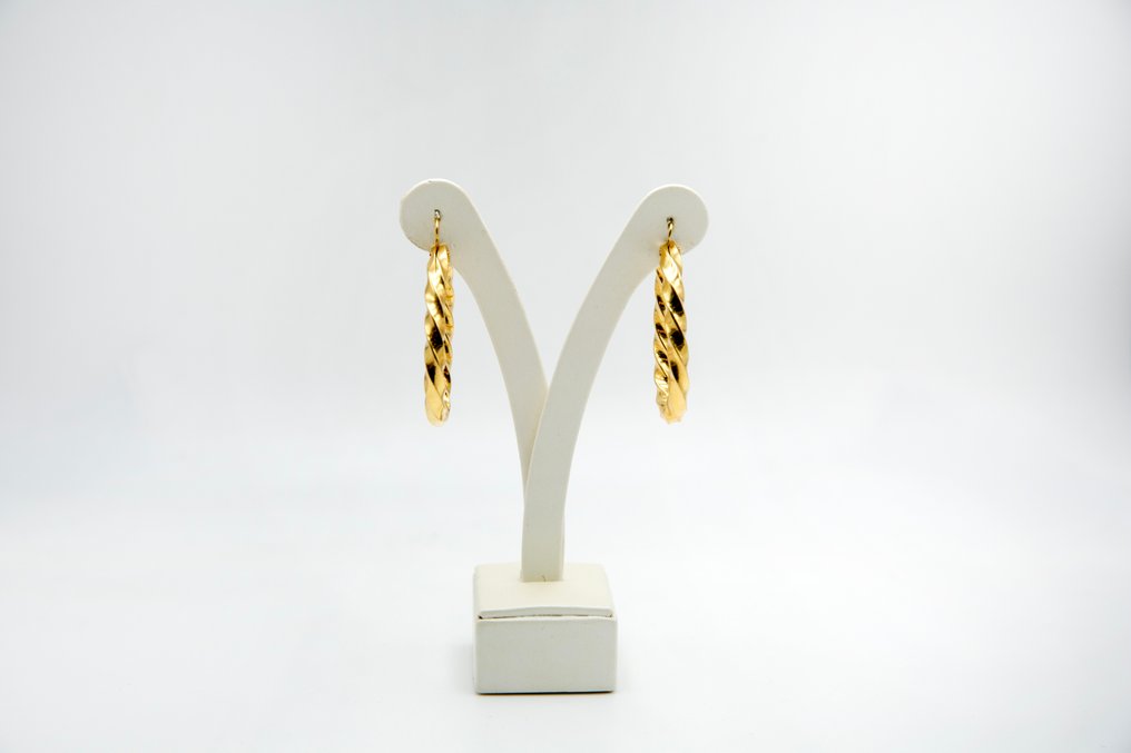 Σκουλαρίκια - 18 καράτια Κίτρινο χρυσό #1.0