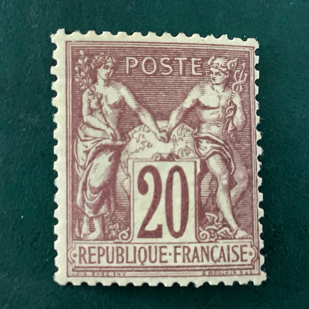 Francia 1876 - 20 cent Sage tipo I - Yvert 67 #1.0