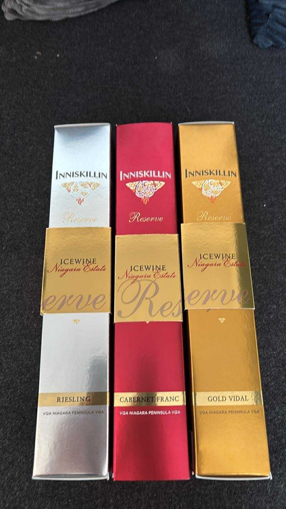 Inniskillin: Icewine Vidal 2017, Cabernet Franc 2017, Riesling 2018 - Niagara Peninsula Icewine - 3 夸脫瓶 (0.2L) #3.2