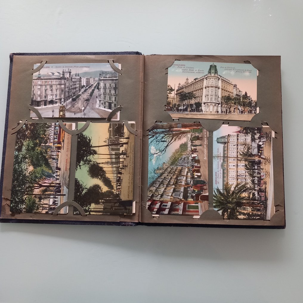 西班牙 - 城市和景观 - 巴塞罗那 - 明信片相册 (102) - 1900-1960 #3.2