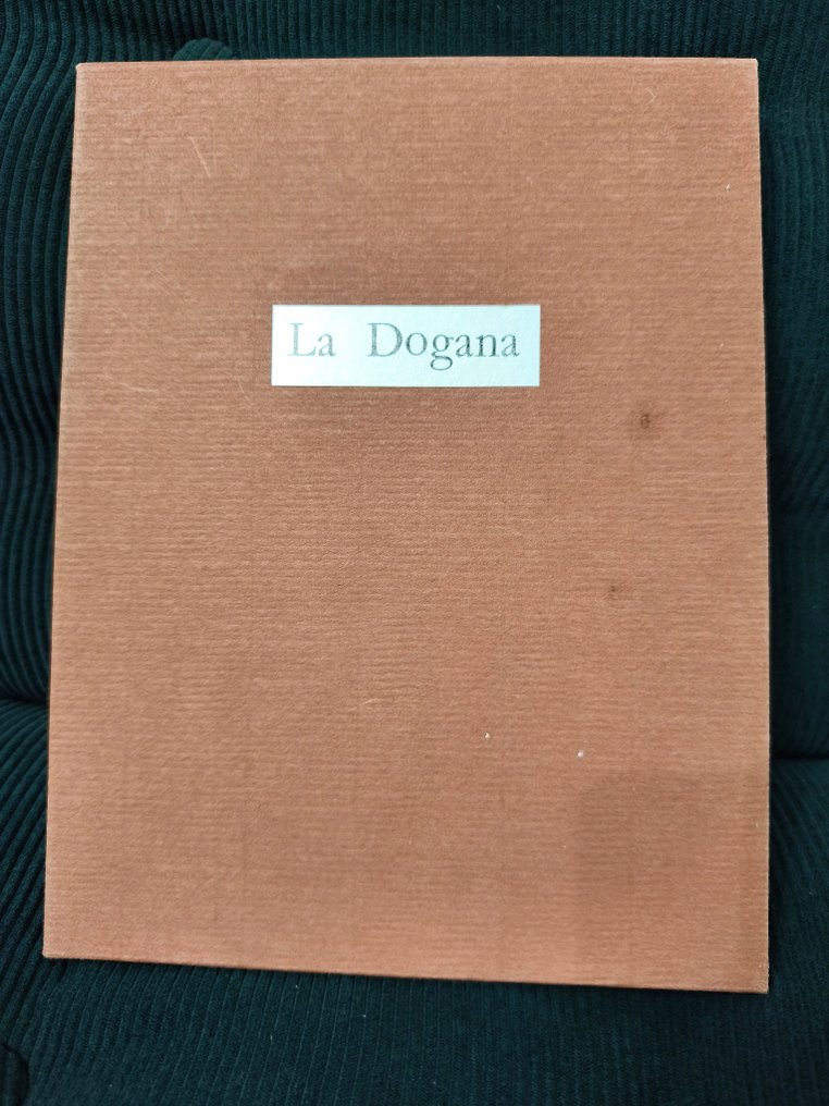 Signé ; Henry Bauchau  / Henriette Grindat - La Dogana [1/50 de tête avec poème autographe manuscrit et photo originale] - 1967 #2.1
