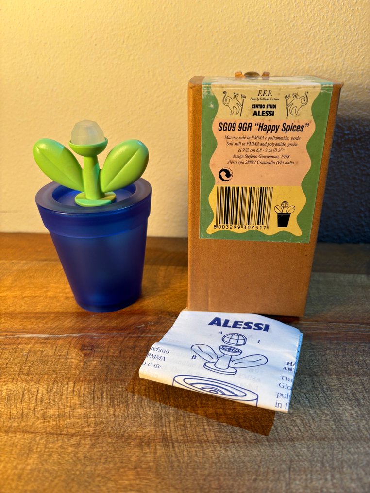 Alessi - Stefano Giovannoni - 盐瓶 - SG09 9GR "Happy Spices" - 塑料, PMMA #1.0
