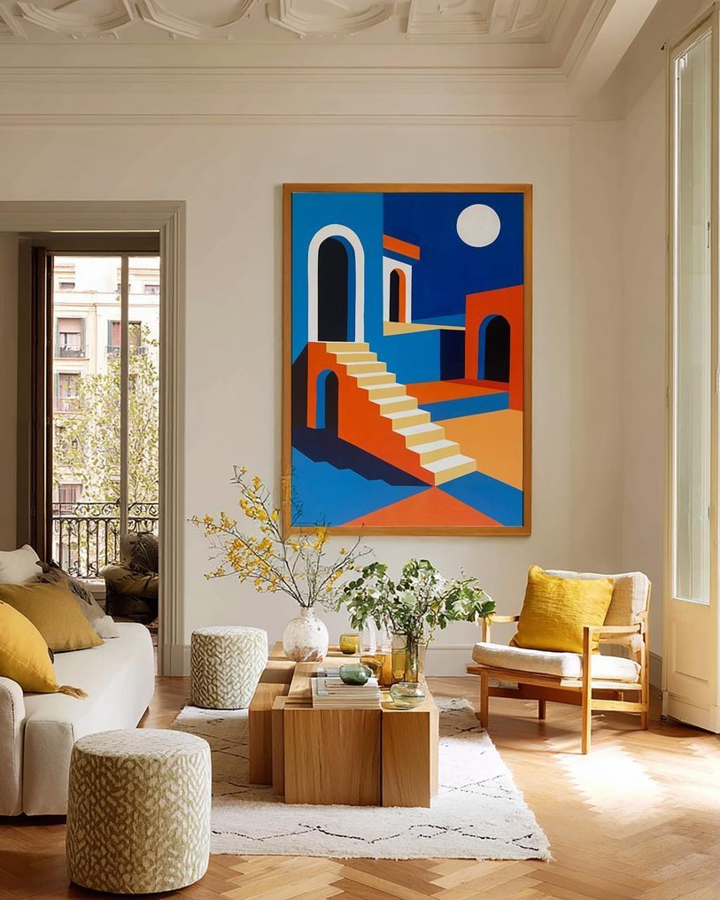 Nelson F. León - "Escalera entre sombras" XL- (NO Reserve) #1.0