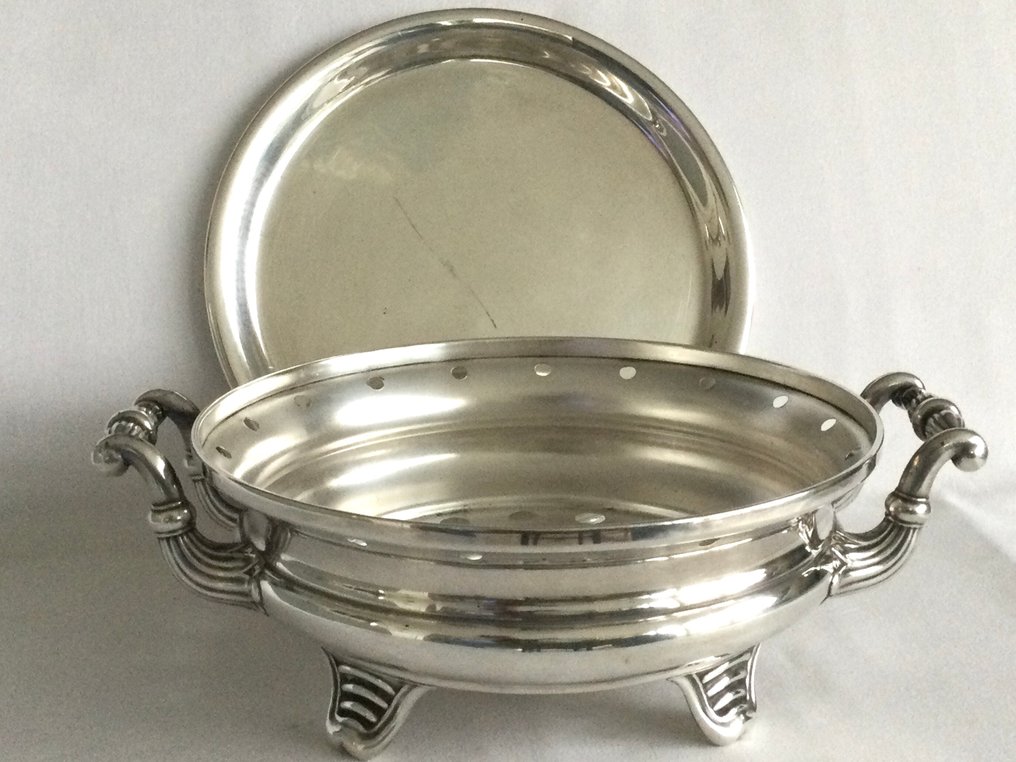 Elégante antieke verzilverde tafelstoof - Rechaud - Verzilverd, în Franța, în jurul anului 1900. #3.2