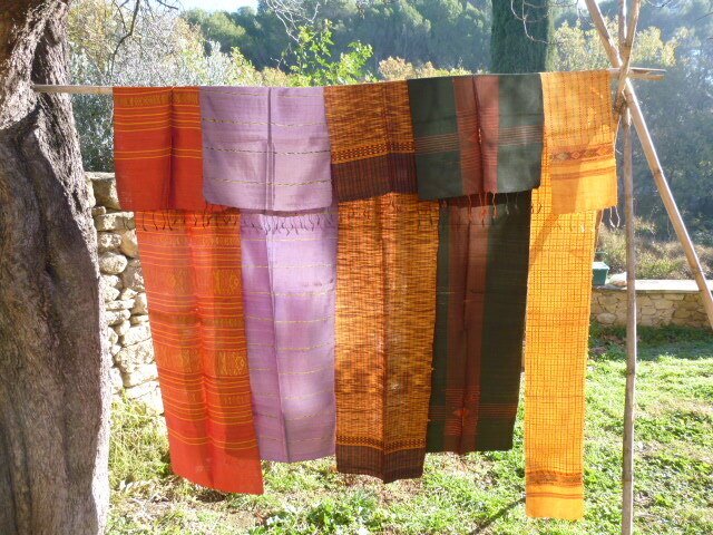 Etole, lenços de seda do Laos - Final do século XX #1.0