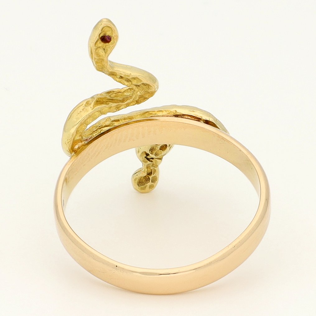 戒指 - 18 克拉 黃金 - Robijn #3.2