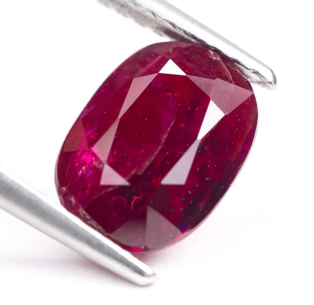 沒有保留價 紅寶石  - 2.77 ct - Lotus Gemology - Deep Red (MOZ) #2.1