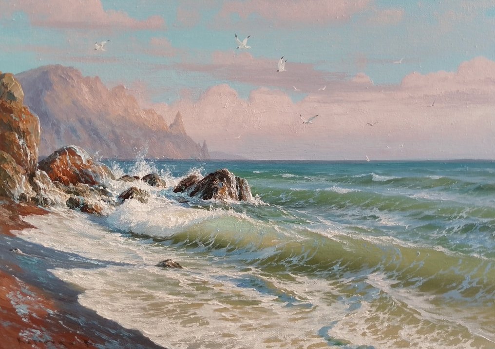 Vitalii Karpenko (1963) - Seascape with wave #1.0