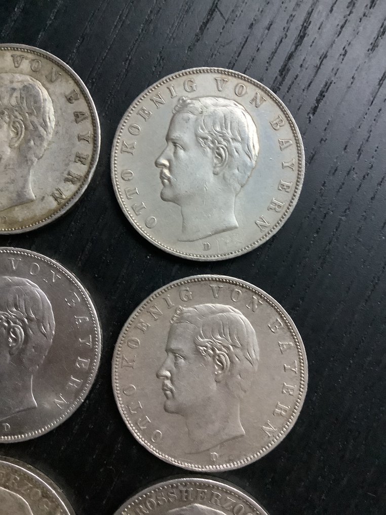 Duitsland. 3 Mark 12x 1908/1914  (Zonder minimumprijs) #2.1