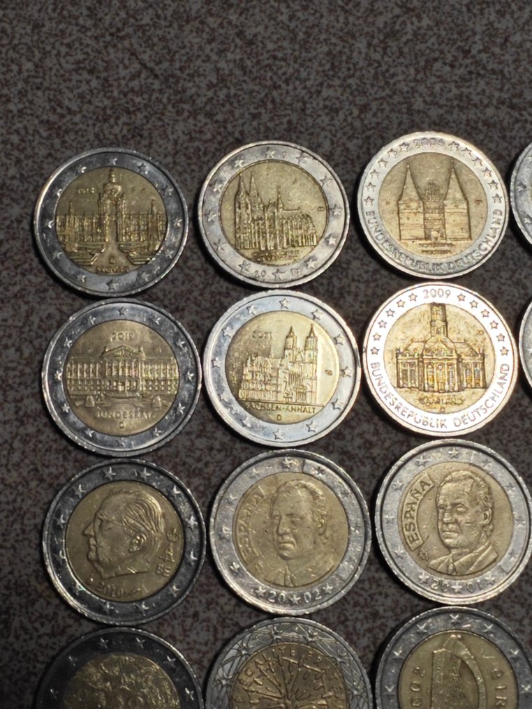 欧洲. 2 Euro 1999/2024 (45 coins)  (没有保留价) #2.1