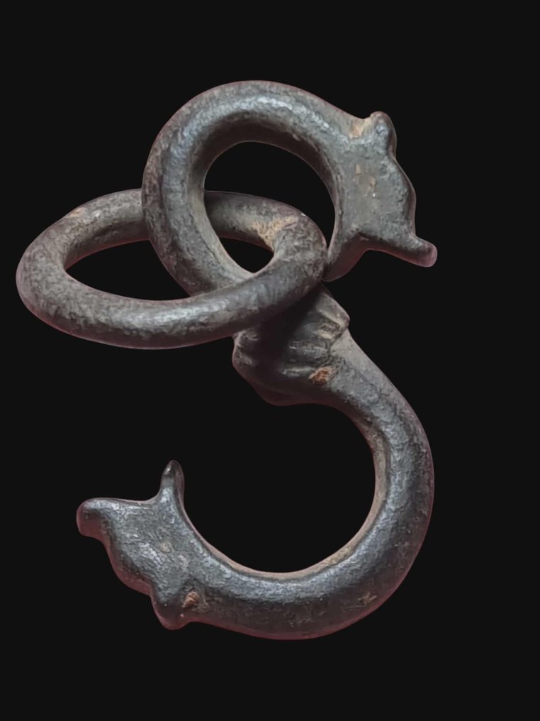 維京時代 铜制极稀有的法夫尼尔护身符 墜飾  (沒有保留價) #1.0