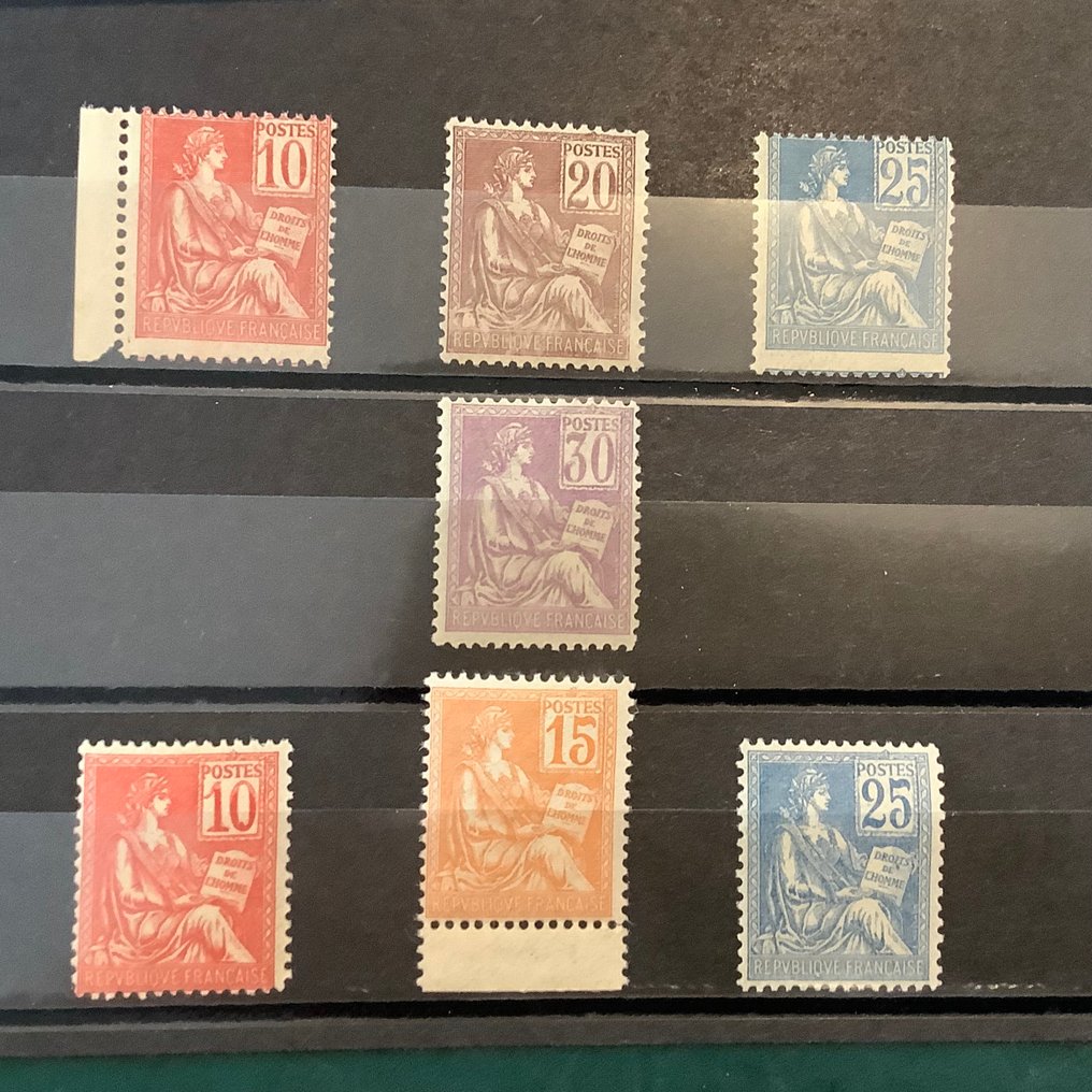 Francia 1900 - Mouchon - Yvert 112/118 #1.0