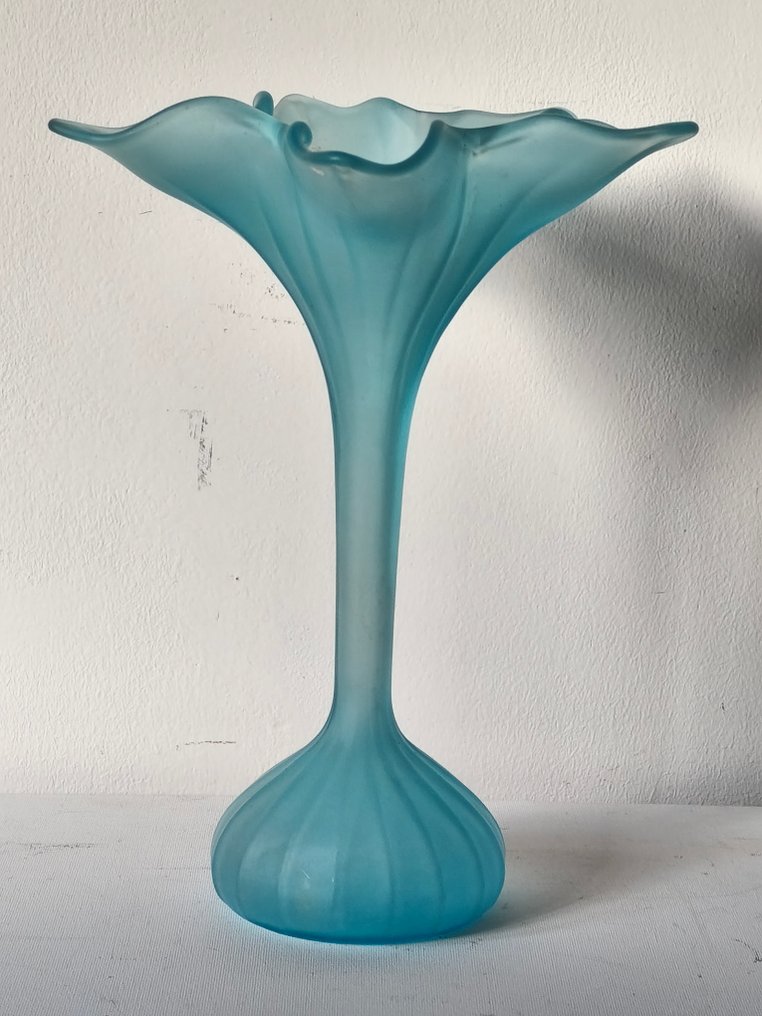 Vase soliflore en verre dépoli effet givré - Vază pentru o singură floare - Sticlă mată - Vase soliflore #1.0