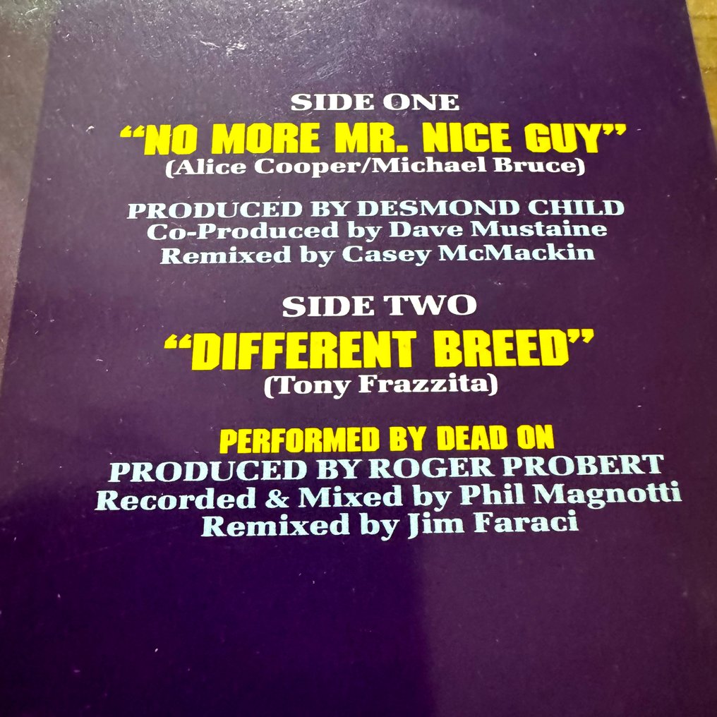 Megadeth - No More Mr. Nice Guy - rare UK Picturedisc - Disco de vinil - Disco com imagem - 1989 #2.1