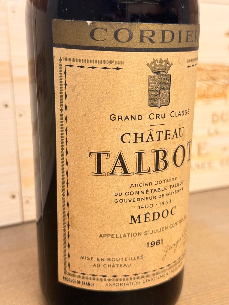 1961 Château Talbot - Medoc Grand Cru Classé - 1 Φιάλη (0,75L) #2.1