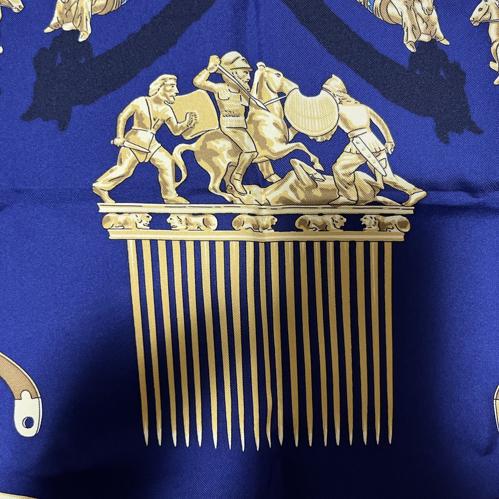 Hermès - LES CAVALIERS D'OR - Könnyű selyem #4.3