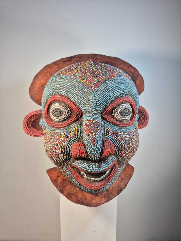 Koninklijk masker - Prachtig Bamoun koninklijk masker - Kameroen (Zonder minimumprijs) #1.0