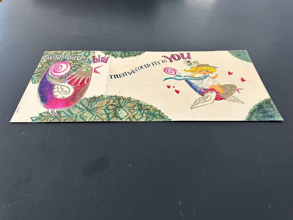 De Boer, Anke / Marten Toonder Studio - 1 Original drawing - i wish i had a bird - then we could fly to you #4.3