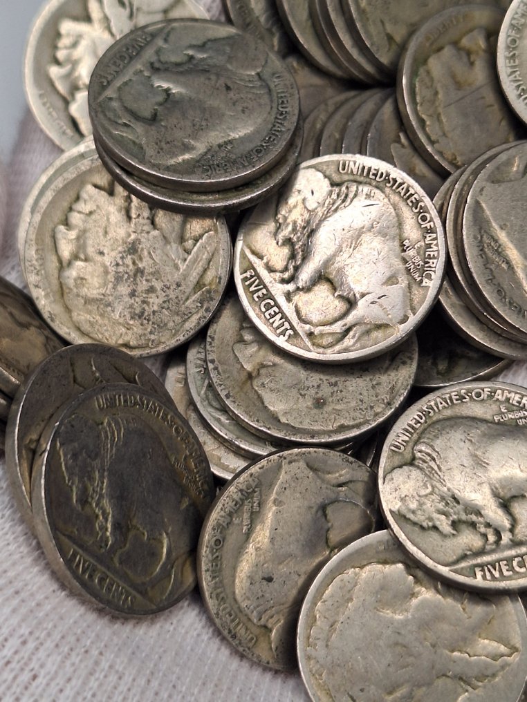 美國. 5 Cents Buffalo Nickel (50 coins)  (沒有保留價) #2.1