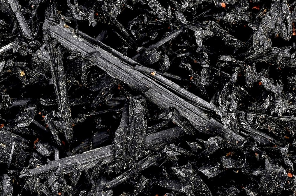 New find - high quality deep green almost black Arfvedsonite from Imilichil - Height: 9.2 cm - Width: 8.7 cm- 615 g #1.0