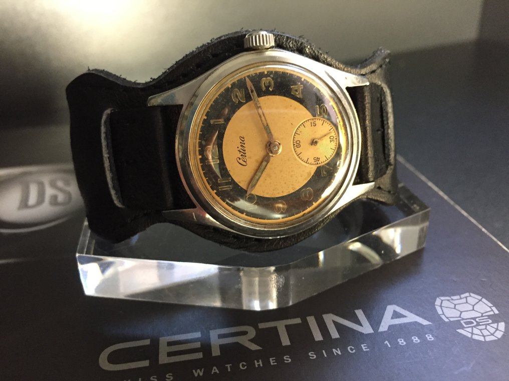 Certina - Pointer Militar Dial Bitono Antimagnetic - 沒有保留價 - Calibre KF 320 - 男士 - 1900-1949  #3.2