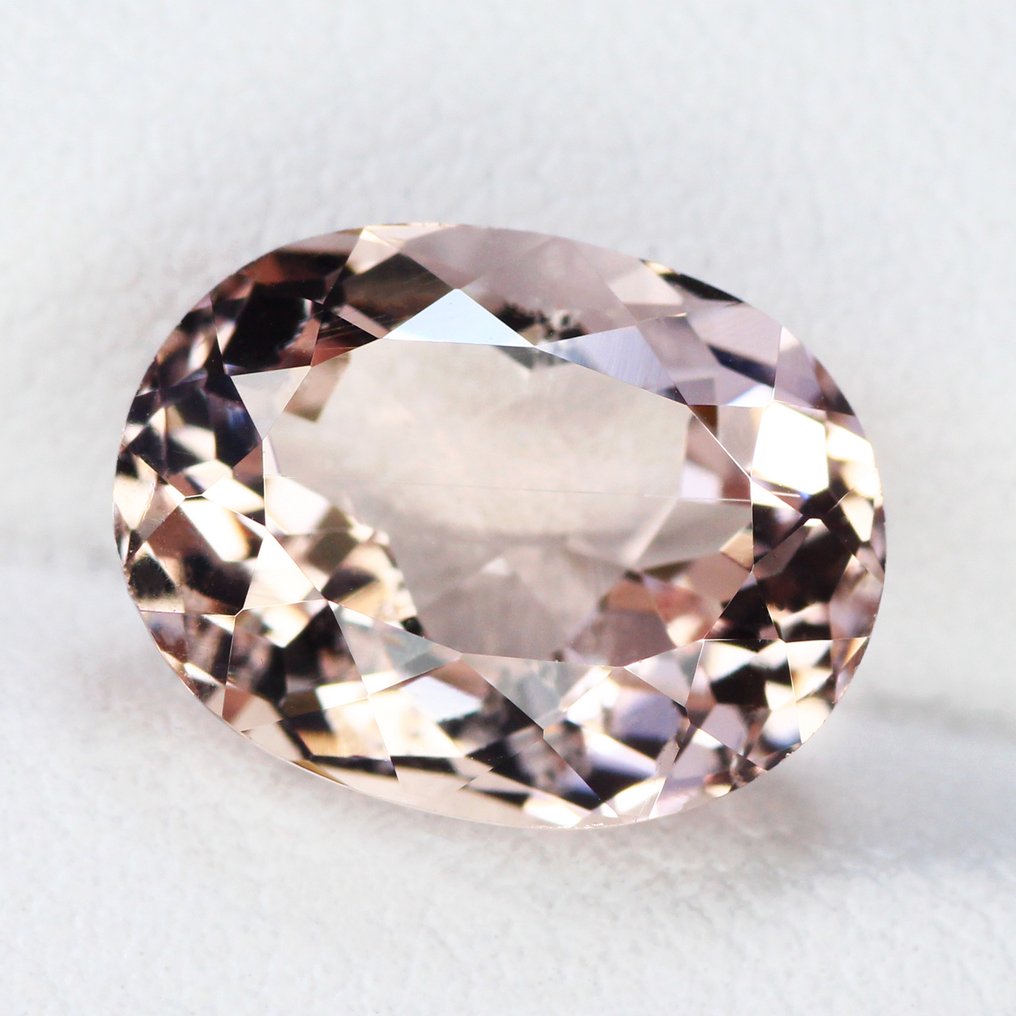 Nincs minimálár - 1 pcs Rózsaszín, Narancssárga Morganit - 3.99 ct - Nemzetközi Színes Drágakő Szövetség (ICA GemLab) - Nem melegített - Nem kezelt #2.1