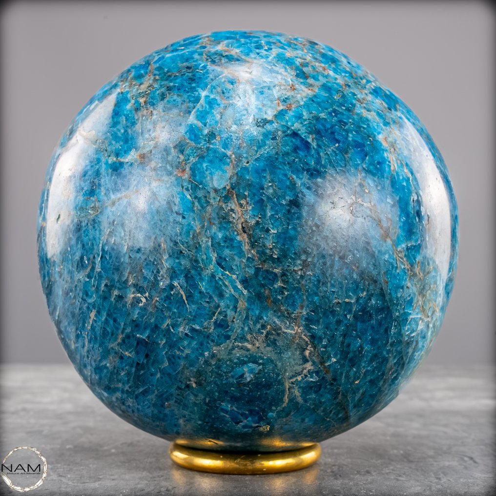 Apatit albastru natural spumant Sferă- 2484.84 g #2.1