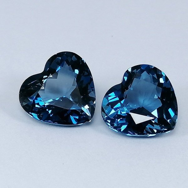 2 pcs  Μπλε Τοπάζιο  - 10.31 ct - Instituto Gemólogico Español (IGE) #2.1